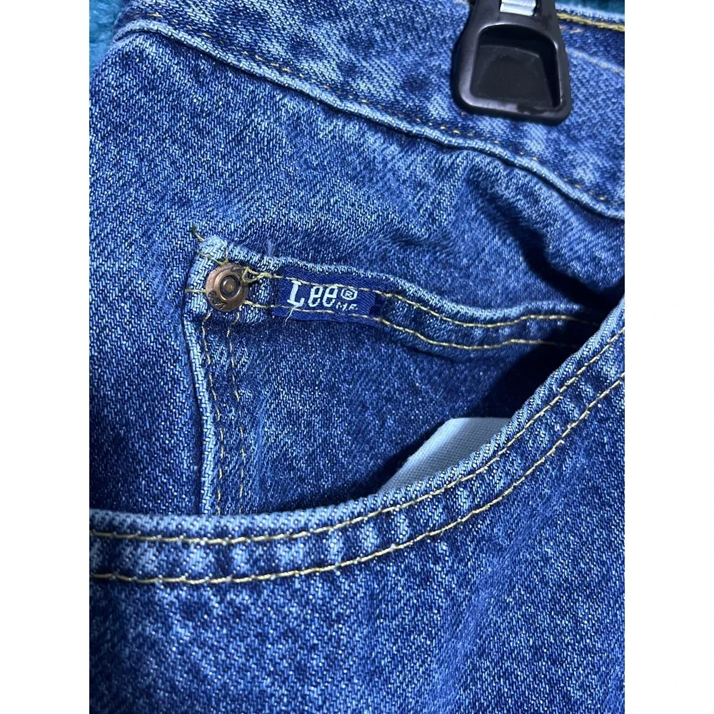Lee's Jeans Wash Blue Denim Medium Mens Regular Fit‎ Straight Leg